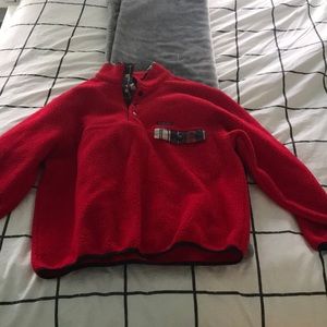 Medium southern pepper fleece button up